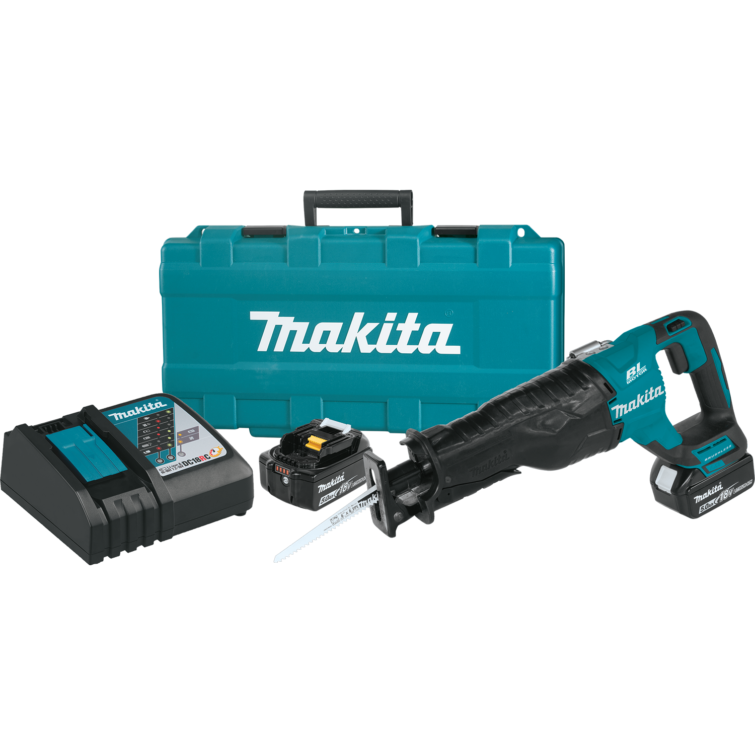 Makita 18V LXT® Lithium‑Ion Brushless Cordless Recipro Saw Kit (5.0Ah) –  Gardenland Power Equipment